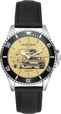 Produktbild von KIESENBERG Herrenuhr Armbanduhr Golf GTI II Oldtimer Geschenk Fan Artikel Zubehör Fanartikel Analog Quartz Uhr L-5053