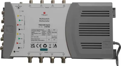 Zdjęcie produktu dla Triax TMS/CKR 9x8 S Satblock-Verteilung 5 Eingänge 8 Ausgänge (318702)