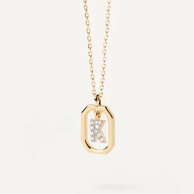 Produktbild von PDPAOLA Halskette MINI LETTERS 18K gold plated silver gold