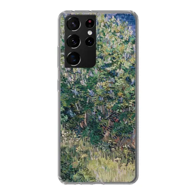 Produktbild von MuchoWow® Handyhülle Schutzhülle Hülle für Samsung Galaxy S21 Ultra Fliederbusch - Vincent van Gogh Silikon Softcase Handy Hülle - Mobiltelefon