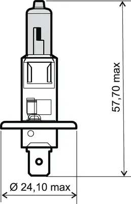Immagine prodotto di Lampadina RMS Lampadina alogena 12V 55W H1, bianca con omologazione