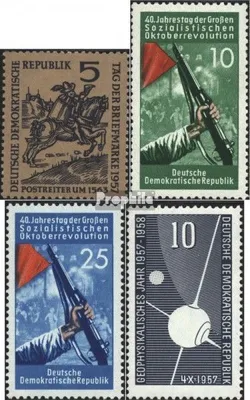 Produktbild von Briefmarken DDR 1957 Mi 600,601-602,603 (kompl.Ausg.) gestempelt Tag der Briefmarke