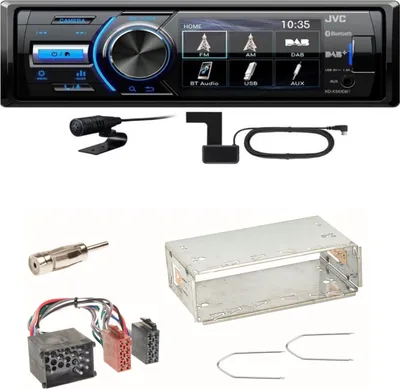 Produktbild von JVC KD-X561DBT Digitalradio Bluetooth USB Einbauset für BMW E30 E34 E32