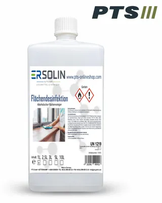 Produktbild von Ersolin Flächendesinfektion | Alkoholischer Flächenreiniger | Desinfektionsmittel 1L