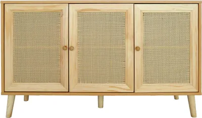 Produktbild von Anrichte mit Rohrgeflecht "Neuille" - 120 x 40 x 71,5 cm - Beige