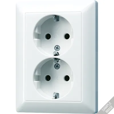 Produktbild von Steckdose SCHUKO AS5020KIUWW 2fach (AS5020KIUWW)