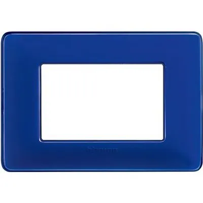 Produktbild von Bticino Matix 3-Modul-Kobaltplatte AM4803CBU