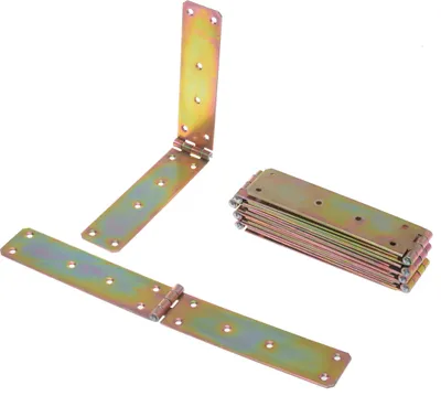 Zdjęcie produktu dla Aqbau® Zestaw 10 sztuk Zawias skrzynkowy 300 x 40 mm Zawiasy skrzynkowe Zawiasy stołowe Zawiasy walcowane
