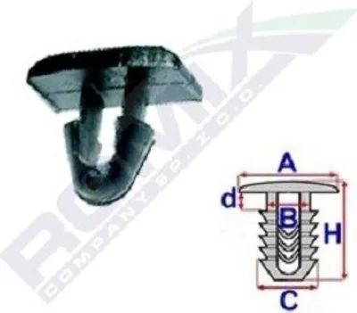 Produktbild von 10x ROMIX B25364 Clip Zier- / Schutzleiste