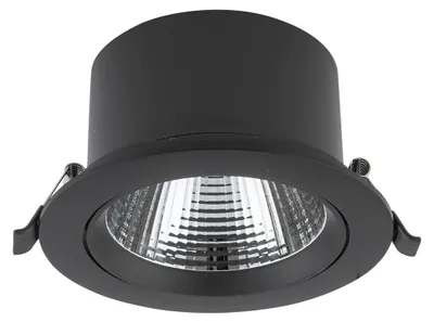 Zdjęcie produktu dla Lampa podtynkowa, spot, czarny neutralna barwa 10W Nowodvorski EGINA