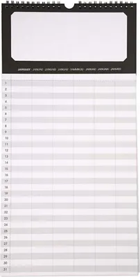 Produktbild von Creativ Company Familienkalender - kreative Kalender 11,5x22 cm