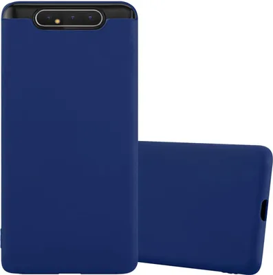 Produktbild von Cadorabo Hülle für Samsung Galaxy A80 / A90 4G Schutzhülle in Blau Handyhülle TPU Silikon Etui Case Cover