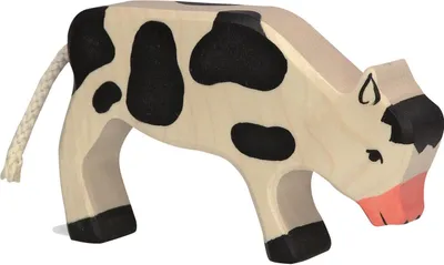 Obrázok produktu pre HOLZTIGER teľa z dreva - pasúce sa, čierne