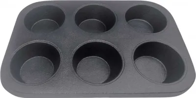 Produktbild von Gusseisen-Muffinform, 6 Stück, KINGHOFF KH-1199