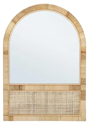 Produktbild von Bogenförmiger Spiegel aus natürlichem Rattan 50x70 Hajar YES