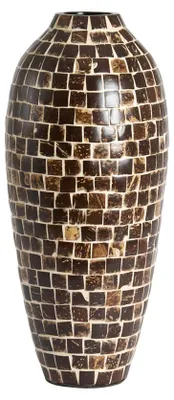 Produktbild von Light&living Vase, Nachbildung TUDELA, Ø22x50 cm, Kokosnuss, dunkelbraun