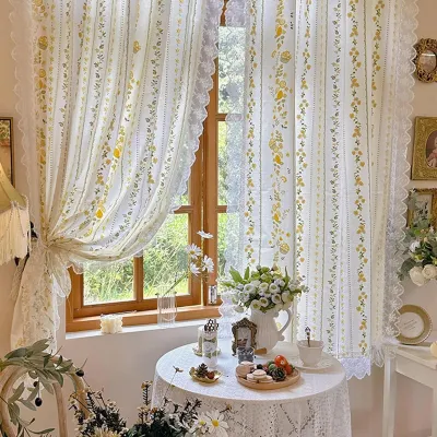 Immagine prodotto di Tenda semitrasparente in stile rustico per la camera da letto