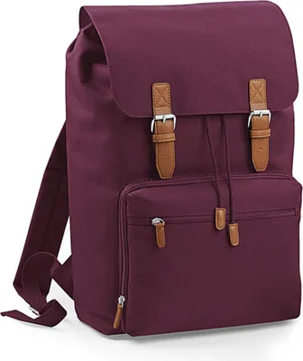 Immagine prodotto di BagBase BG613 | Zaino / zaino per laptop vintage | 30 x 46 x 17 cm - Colore: Borgogna - Dimensioni: 30 x 46 x 17 cm
