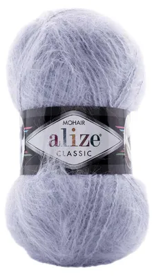 Produktbild von 100g Strickgarn Alize Mohair Classic Uni Mohairwolle Häkelgarn Farbwahl