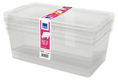 Immagine prodotto di Contenitori multibox multiuso per alimenti in plastica trasparente C Box set 3 pezzi
