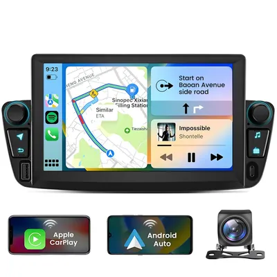 Immagine prodotto di 2+64G Carplay 7" Android 15 Autoradio per Peugeot 107 Citroen C1 Toyota Aygo 2005-2014 GPS Navi WIFI BT FM USB RDS DSP Telecamera