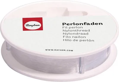 Produktbild von Rayher Perlonfaden 0,7 mm glatt transparent 0,7 mm x 25,0 m