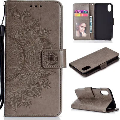 Immagine prodotto di Xiaomi Redmi 9A Mobile Phone Case Flip Case Cover Borsa Mandala Rosegold