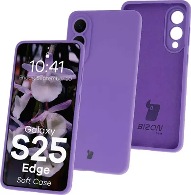 Produktbild von Bizon Soft Case Samsung Galaxy S25 Edge lila