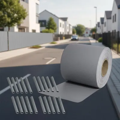 Obrázek produktu pro PVC stínící pásky 35m x 19cm světle šedé stínící plot stínící plot