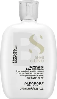 Produktbild von Alfaparf Milano Semi Di Lino Diamond Illuminating Low Shampoo aufhellendes Shampoo für normales Haar 250 ml