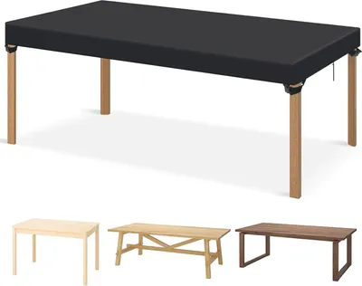 Produktbild von Tischplatte Abdeckung Outdoor Winterfest, 150x90x15cm Schutzhülle für Gartentisch Tischplattehülle, Rechteckig Abdeckhaube für Tisch 420D Oxford