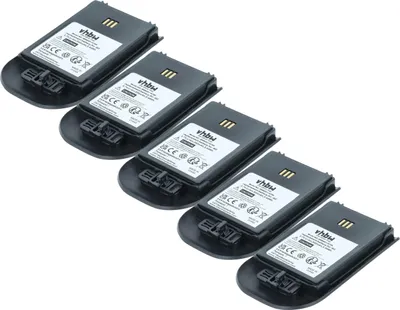 Produktbild von vhbw 5x Akku kompatibel mit Siemens OpenStage WL3 schnurlos Festnetz Telefon (930 mAh, 3,7 V, Li-Ion) Schwarz