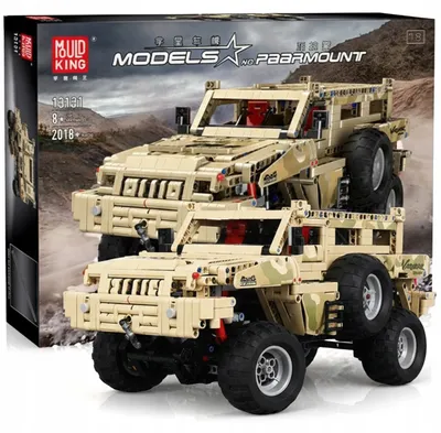 Image de Mould King 13131 jeu de construction véhicule tout-terrain 1:8, 2018 pièces – maquette 4x4 blindé avec suspension, kit pour adultes