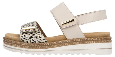 Produktbild von Remonte Damen Sandale elegant mit glänzenden Akzenten am Klettverschluss D0Q59, Größe:41 EU, Farbe:Mehrfarbig