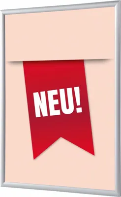 Produktbild von Showdown Klapprahmen - DIN A1 - Komplett-Set - Neu Deutsch - Rot/Silber