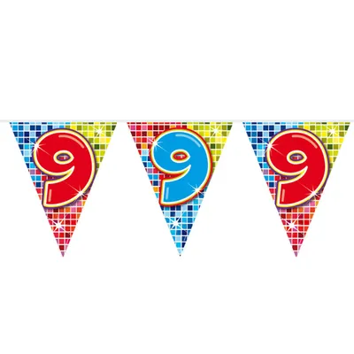 Immagine prodotto di Blocchi di linea Mini -flag 9 anni, 3 metri.