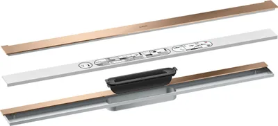 Produktbild von hansgrohe AXOR Drain Fertigset Durschrinne, 800mm, zur Wandmontage, 42526300