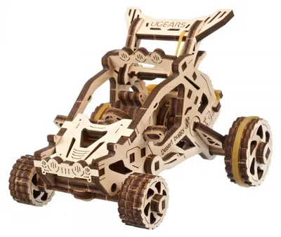 Produktbild von 3D-Puzzle, Desert-Buggy, Ugears, Holz, 80 Teile