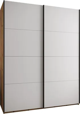 Produktbild von MEBLE KRYSPOL LUX 1 Kleiderschrank - 245,5x190x64cm - Artisan, Weiß, Schwarz
