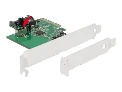 Obrázok produktu pre Delock PCI Express karta na 1 x interný USB 3.2 Gen 2 kľúč A 20 pin samica - USB-Adaptér - PCIe 3.0 x4 Low-Profile - USB 3.2 Gen 2 (interný)
