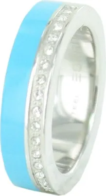 Produktbild von Esprit Damen Ring Edelstahl Marin 68 glam silber / hellblau ESRG11565E, Ringgröße:56 (17.8 mm Ø)