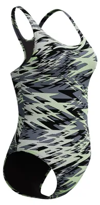 Zdjęcie produktu dla Damski Strój Pływacki Speedo Hyperboom Print Medalist 1Pc czarne/jasnozielone