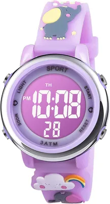Produktbild von Digital Uhren für Kinder, Wasserdicht Kinderuhr Digital,Silikon Armbanduhr Sports Outdoor mit Wecker Datum Stoppuhr Led Lichter für Jungen und Mädchen