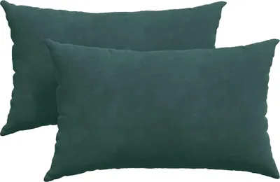 Produktbild von vidaXL Sofakissen 2 Stück Dunkelgrün 50 x 30 cm Cordstoff