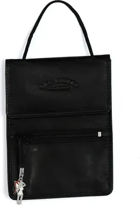 Produktbild von Bag Street Herren Damen Brustbeutel Etui schwarz Leder 10x1x14 D2OTJ503S