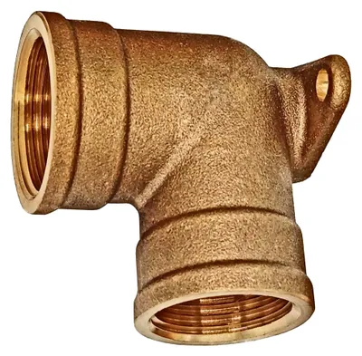 Produktbild von Winkelstück 90 Grad mit Innengewinde - 1/2 Zoll IG - Messing-Gewinde-Fitting
