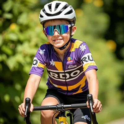 Imagen del producto de Gafas de sol deportivas para niños, con lentes polarizadas, protección UV400, color blanco, para deportes al aire libre