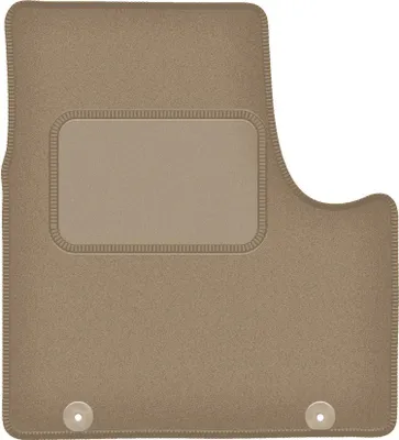 Produktbild von Fahrerfußmatte Velours beige passend für Renault Trafic III (2014-, Lieferung) – mit Befestigungen – passgenau