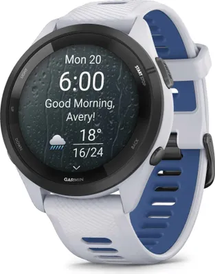 Produktbild von Garmin Forerunner 265 3,3 cm (1,3") AMOLED 46 mm Digital 416 x 416 Pixel Touchscreen Schwarz. Weiß WLAN GPS (Satellit)