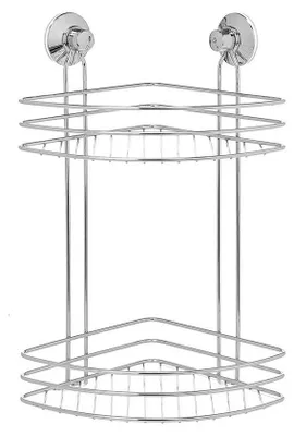 Produktbild von Berilo Duschablage/Badezimmerablage - 2 Schichten - 19 x 26 x 39 cm